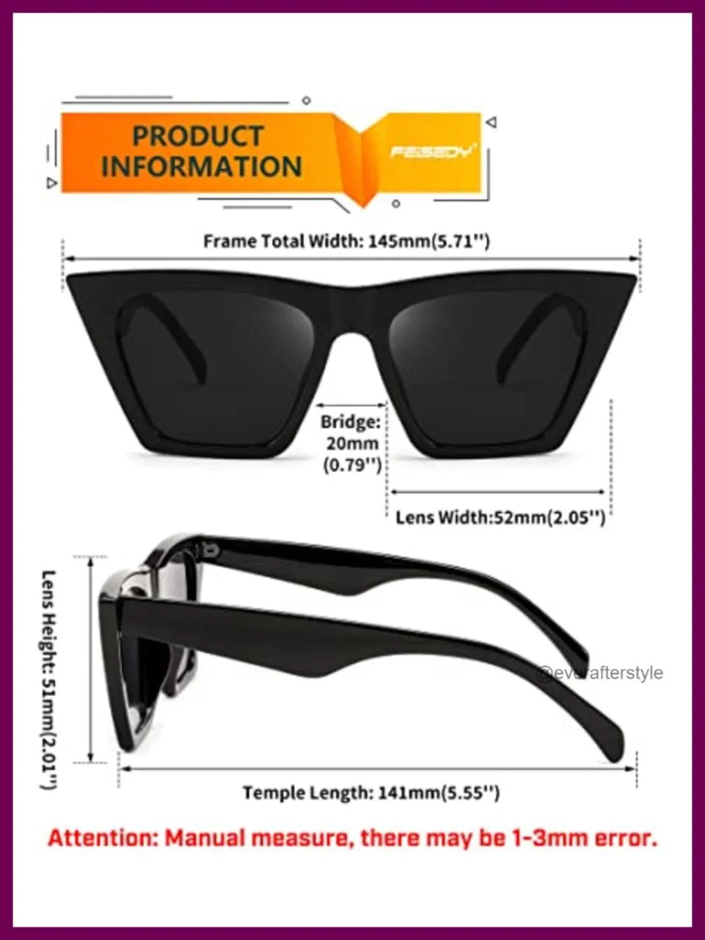 Vintage Square Cat Eye Sunglasses Women Trendy Cateye Acetate Frame Polarized